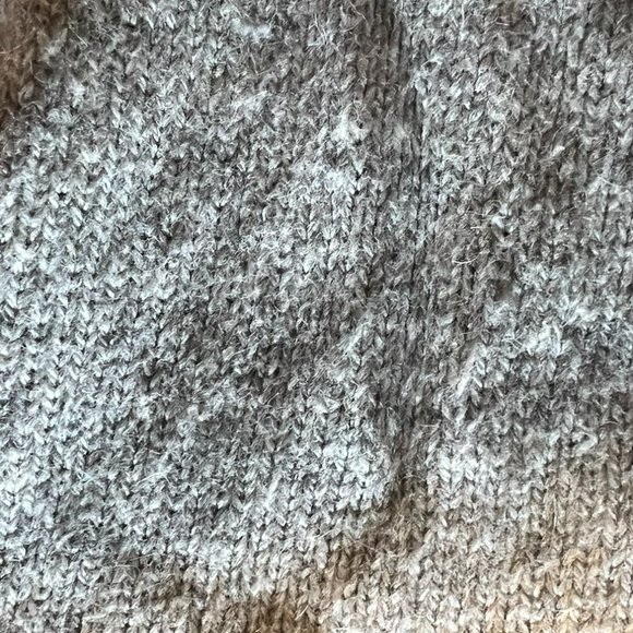 Loft Gray Cowlneck Sweater w/Rabbit Hair - Medium - Picture 7 of 7